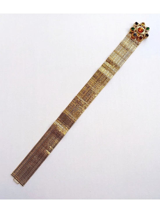 Rare CHANEL 1996 Maison Gripoix Gold tone Byzantine Mesh Belt Runway Vintage XXS main image 8
